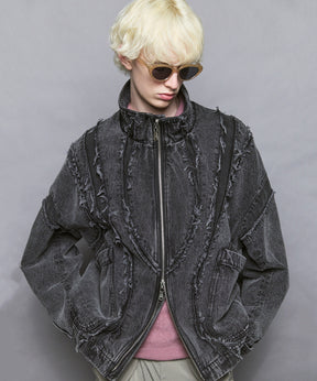 Prime-Over Denim Switching Blouson