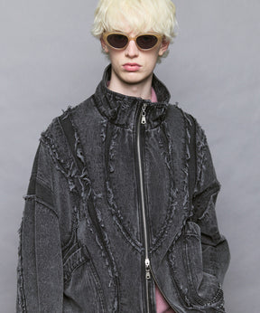 Prime-Over Denim Switching Blouson