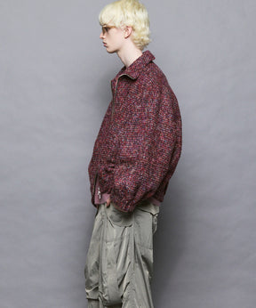 [Italian Dead Stock Fabric] Prime-Over Switching Stand Blouson