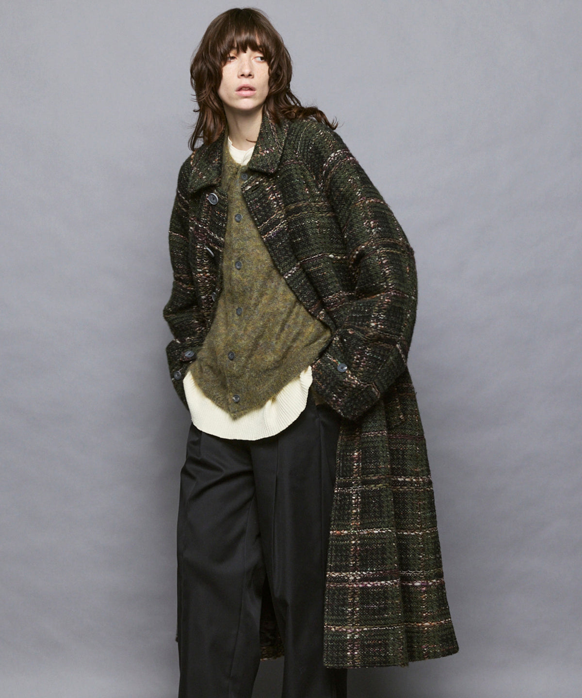 【Italian Dead Stock Fabric】Prime-Over Balmachan Coat