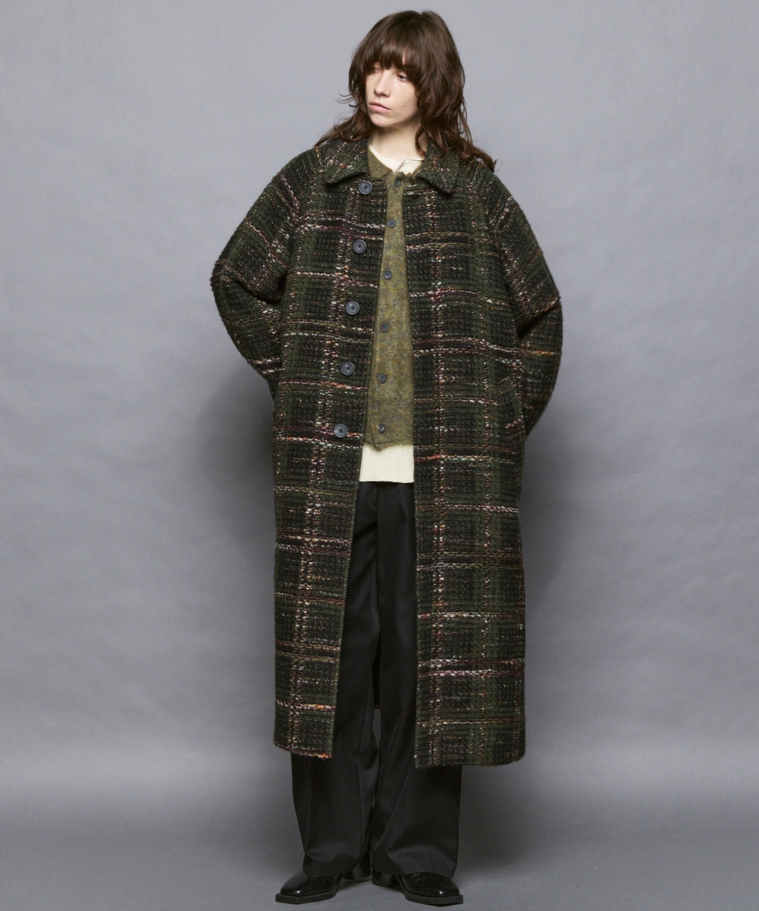 【Italian Dead Stock Fabric】Prime-Over Balmachan Coat