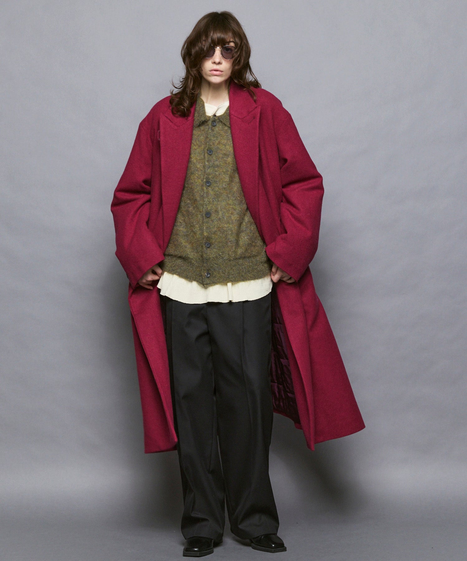 KID MOHAIR Shirt Cardigan