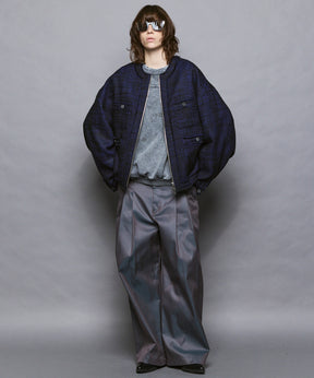 [25AW PRE-ORDER] Collarless Tweed Jacket