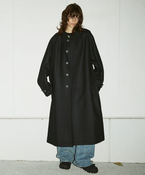 Super140s Prime-Over Melton Balmachan Coat