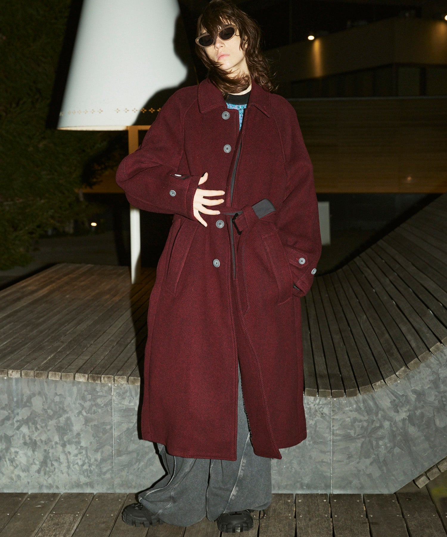 【Italian Dead Stock Fabric】Prime-Over Balmachan Coat