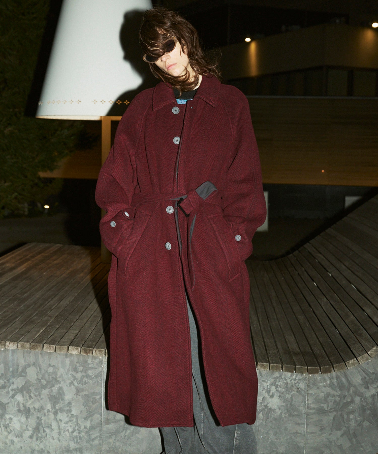 【Italian Dead Stock Fabric】Prime-Over Balmachan Coat