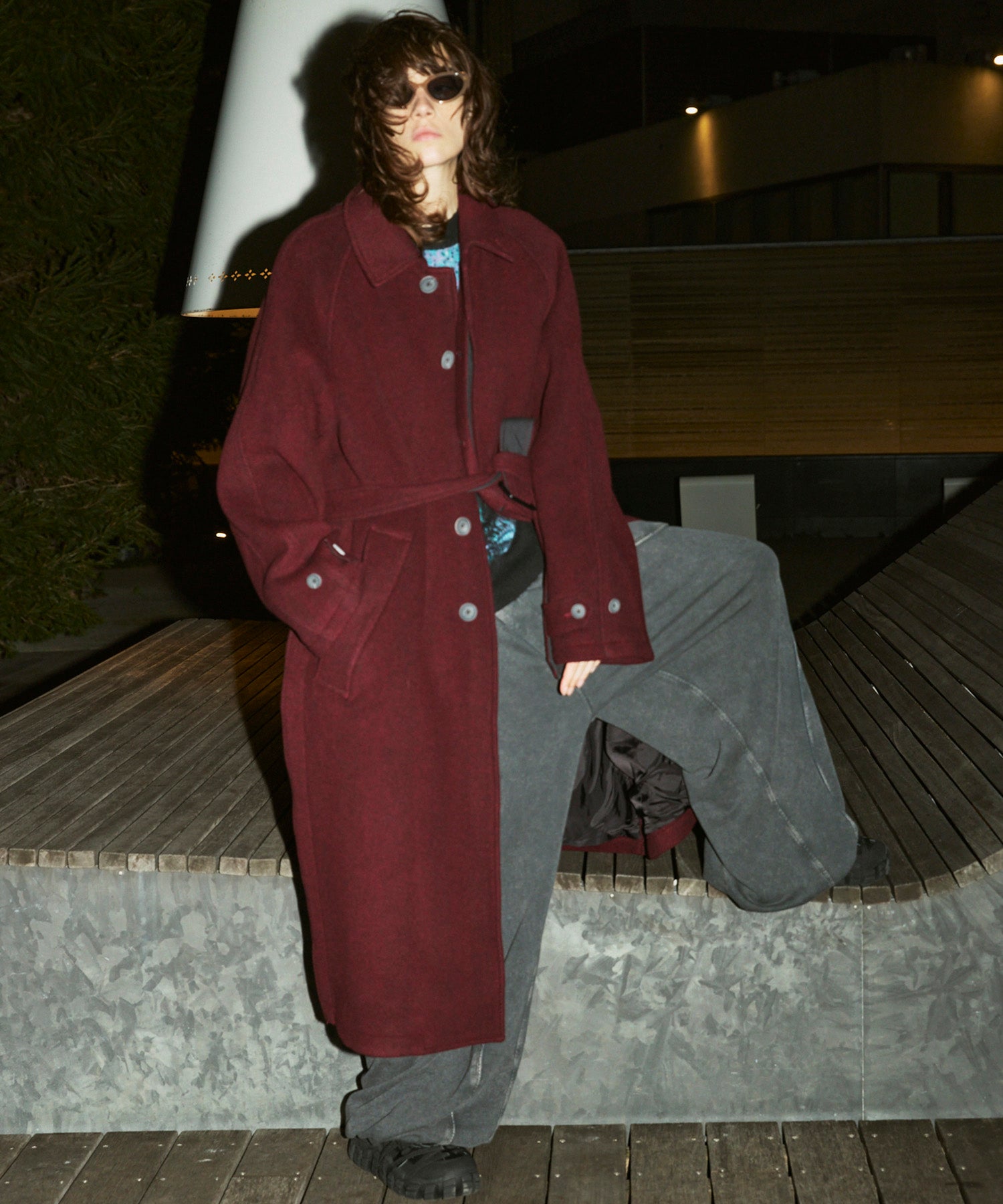 【Italian Dead Stock Fabric】Prime-Over Balmachan Coat