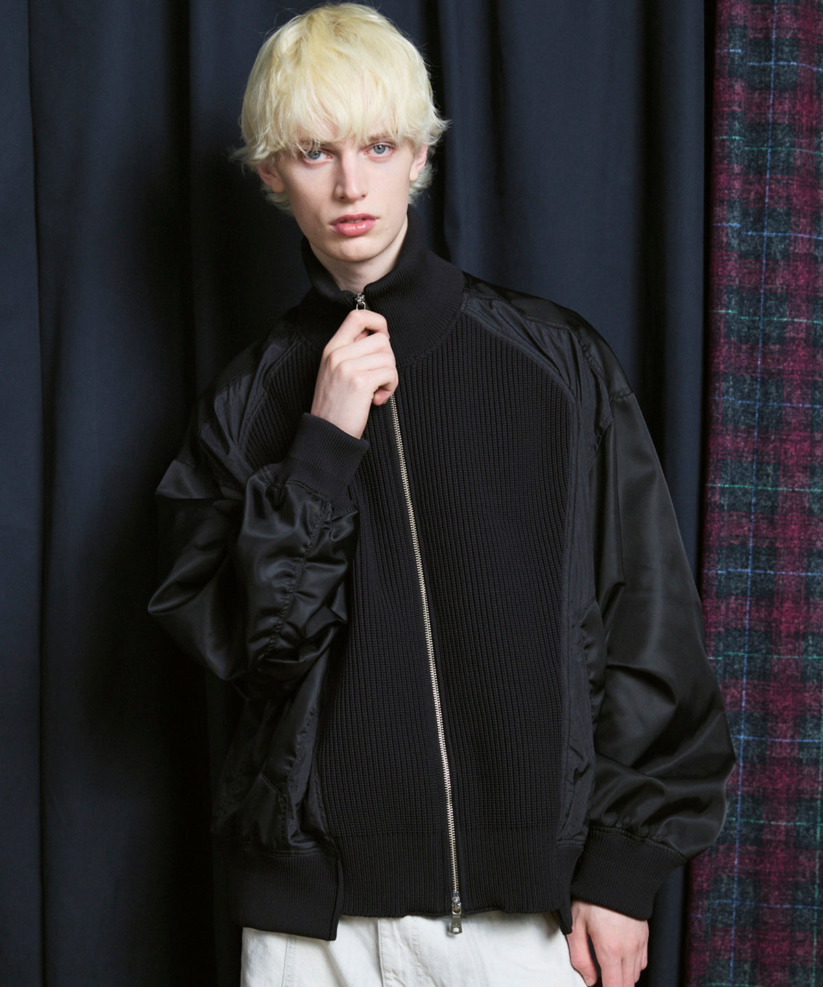 Knit Combination Prime-Over Drivers Knit Blouson