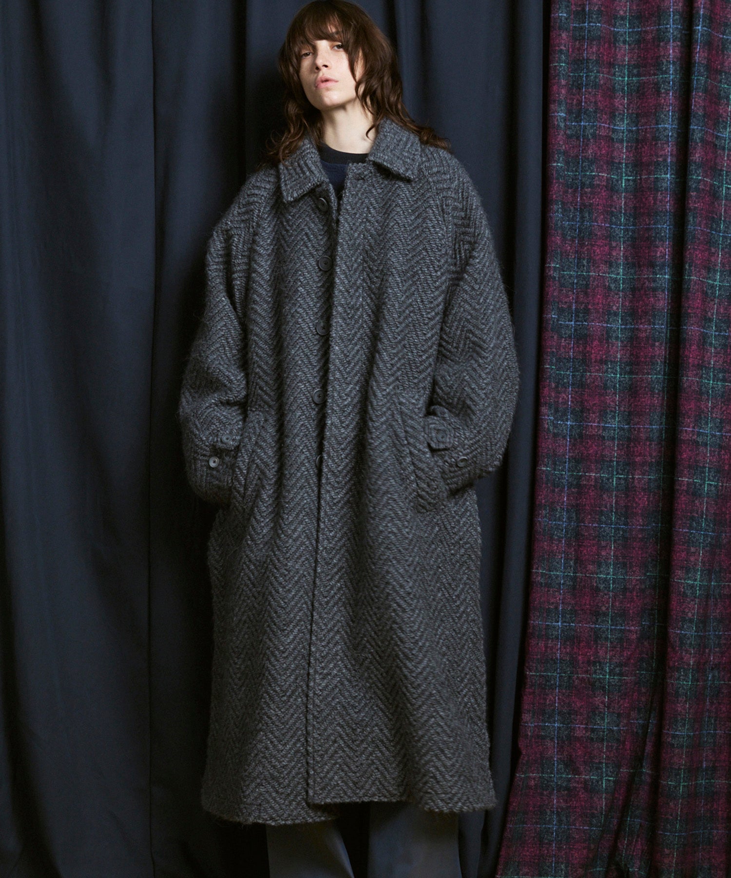 【Italian Dead Stock Fabric】Prime-Over Balmachan Coat