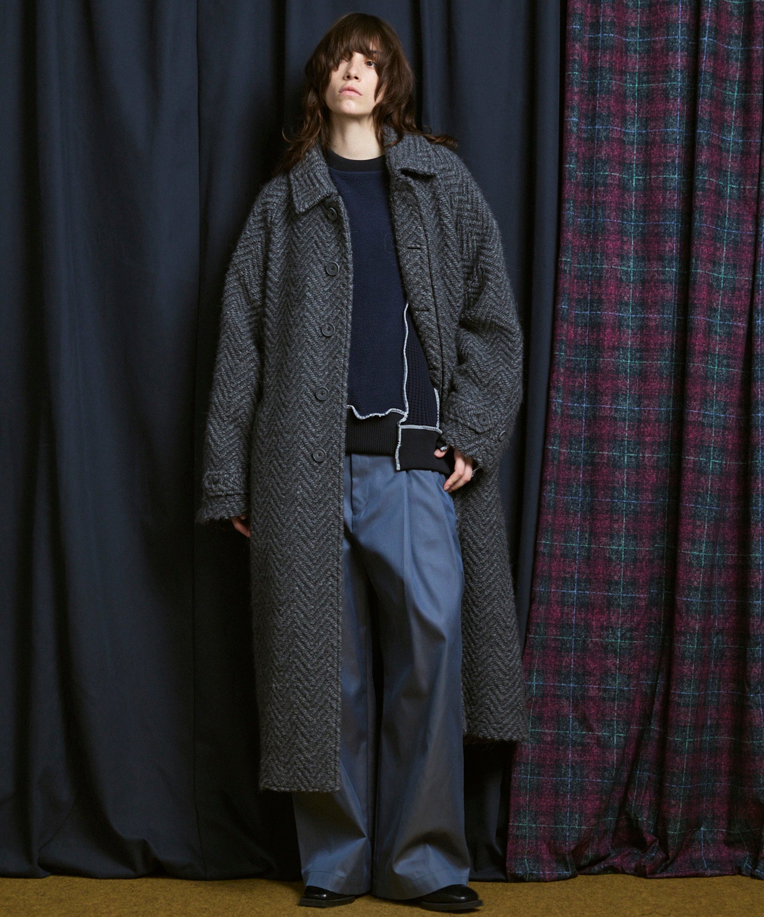【Italian Dead Stock Fabric】Prime-Over Balmachan Coat