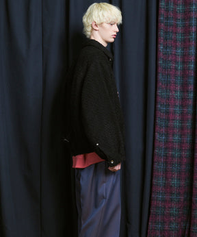 [Italian Dead Stock Fabric] Prime-Over Switching Stand Blouson