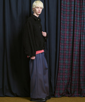 [Italian Dead Stock Fabric] Prime-Over Switching Stand Blouson