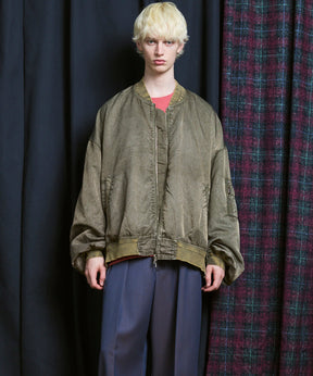 [25AW PRE-ORDER] Prime-Over Vintage Like Nylon MA-1 Bomber Jacket