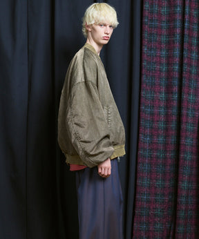 [25AW PRE-ORDER] Prime-Over Vintage Like Nylon MA-1 Bomber Jacket
