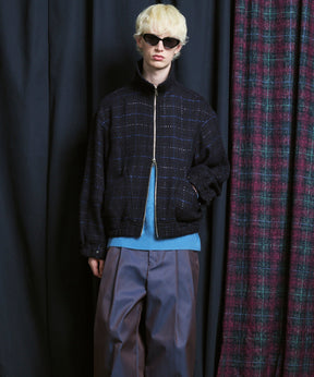 [Italian Dead Stock Fabric] Prime-Over Switching Stand Blouson