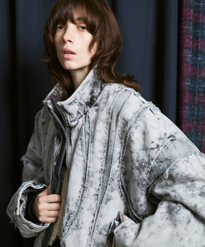 Prime-Over Denim Switching Blouson