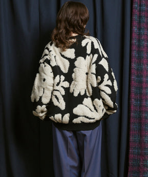 [25AW PRE-ORDER] Botanical Jacquard Prime-Over Crew Neck Knit Pullover