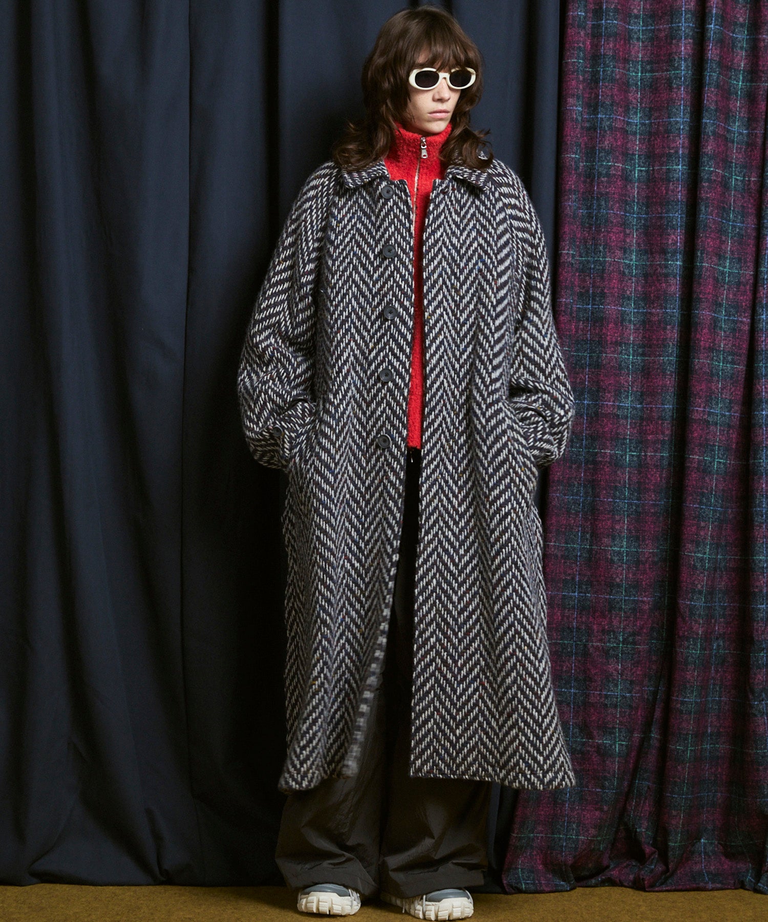 【Italian Dead Stock Fabric】Prime-Over Balmachan Coat