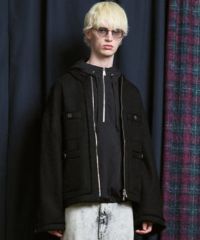 [25AW PRE-ORDER] Collarless Tweed Jacket