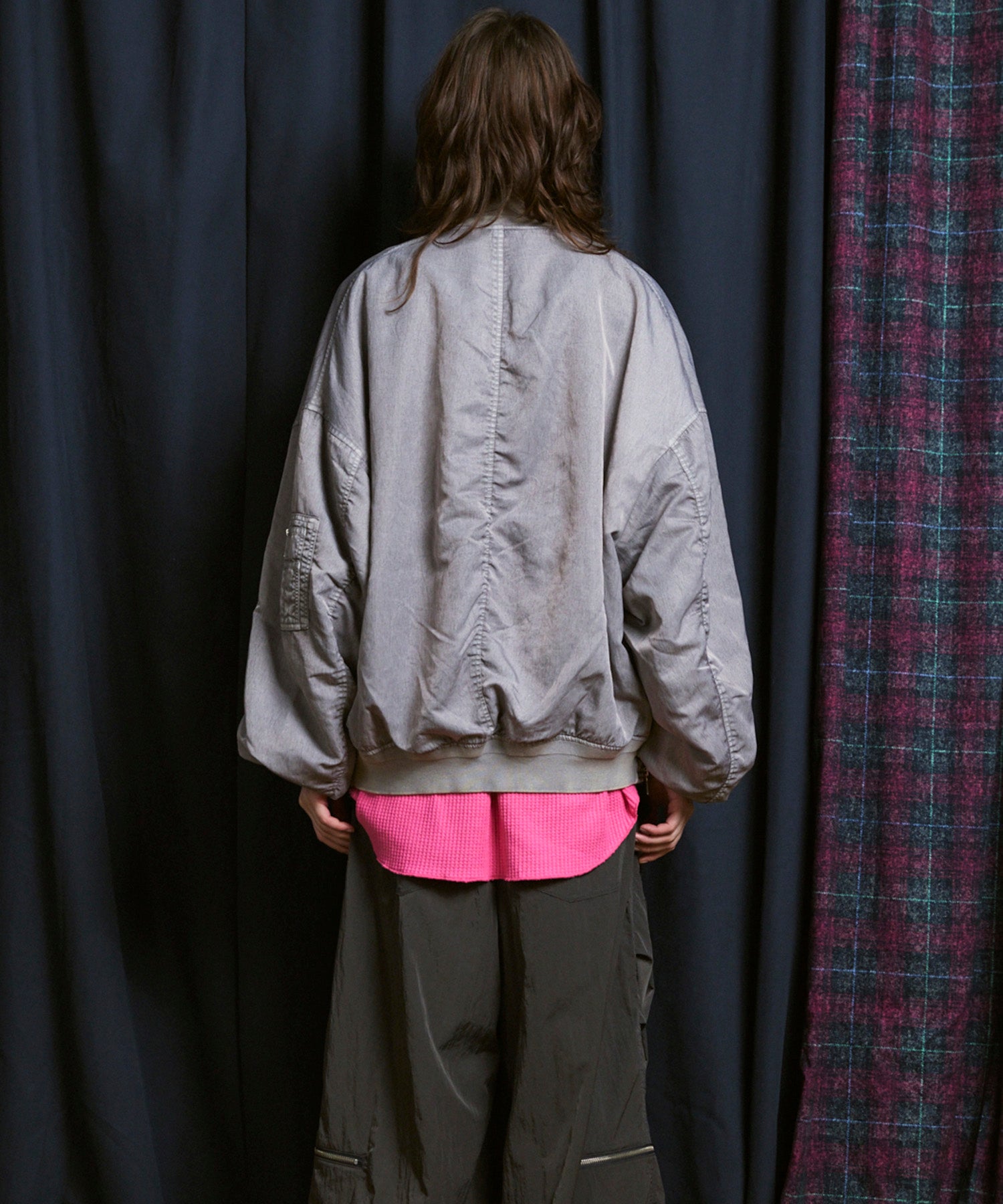 [25AW PRE-ORDER] Prime-Over Vintage Like Nylon MA-1 Bomber Jacket