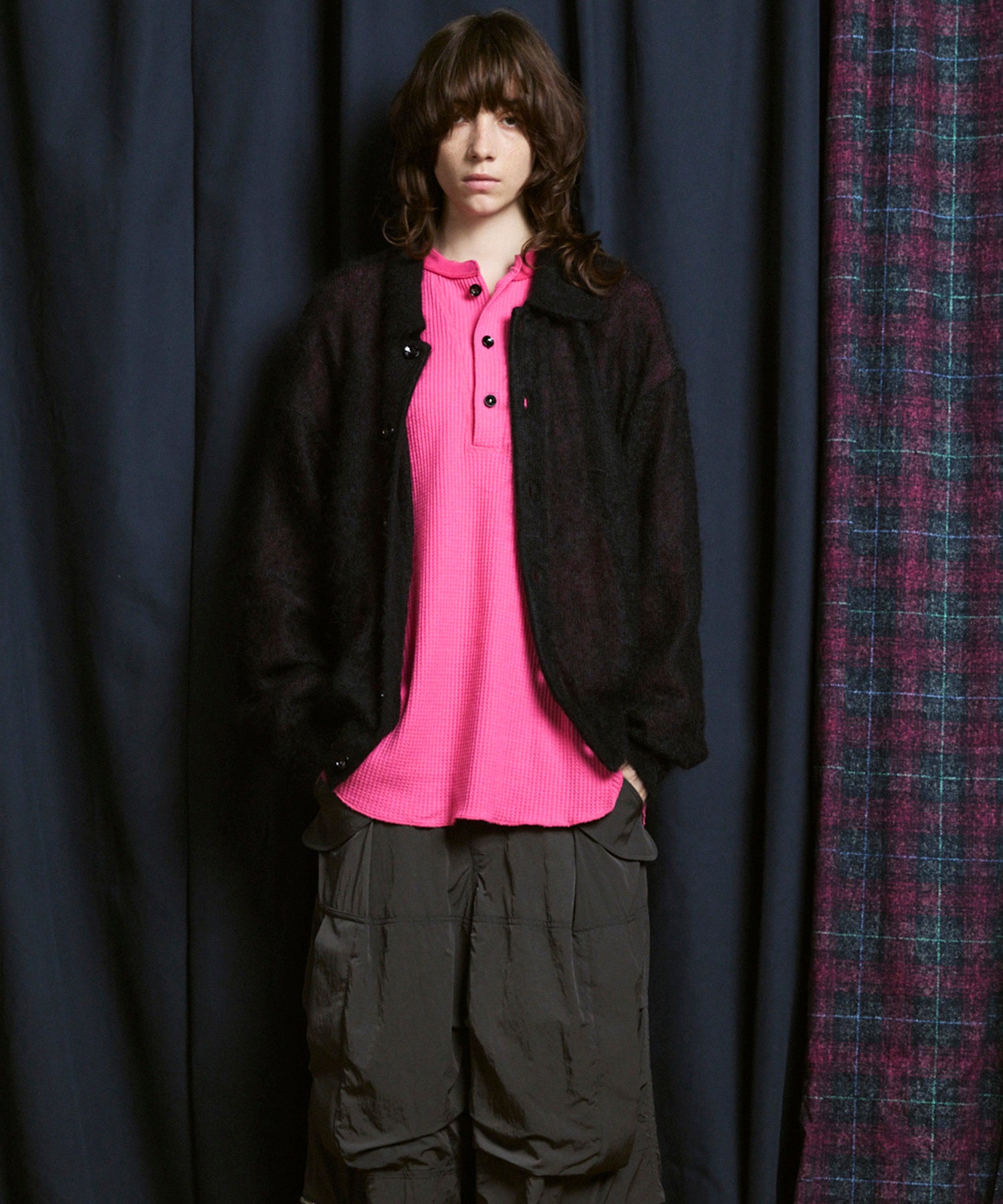 KID MOHAIR Shirt Cardigan