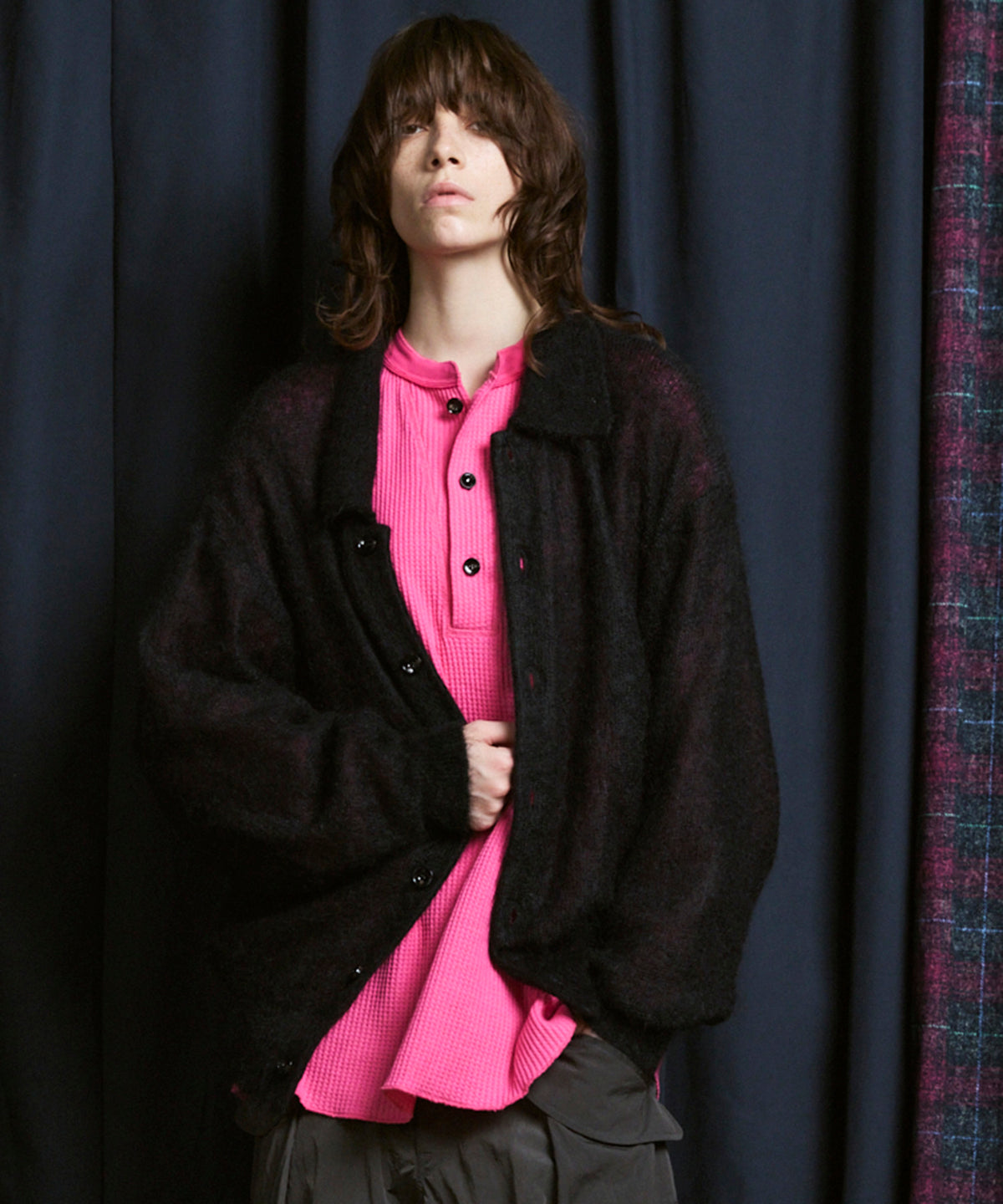 KID MOHAIR Shirt Cardigan