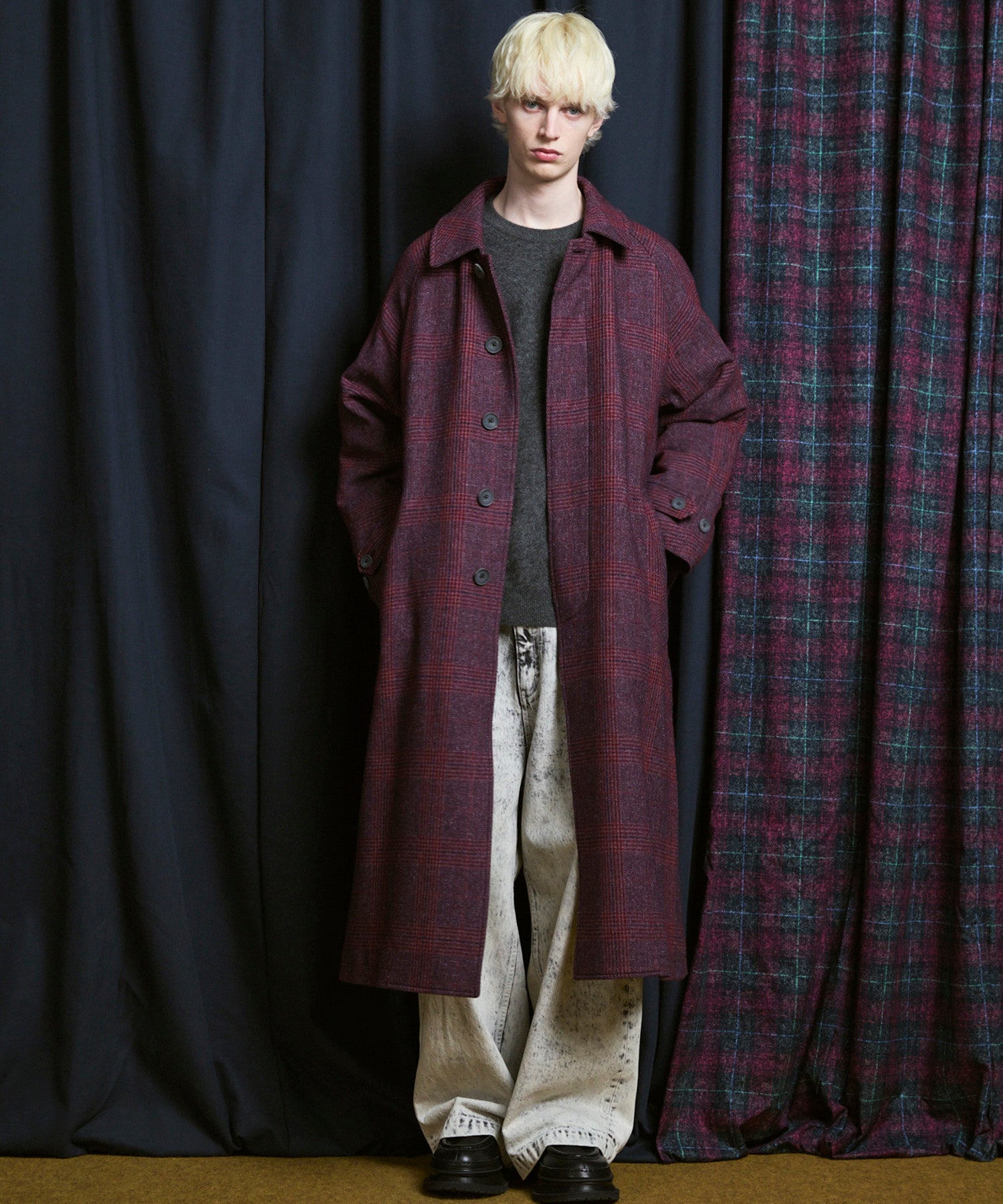 【Italian Dead Stock Fabric】Prime-Over Balmachan Coat