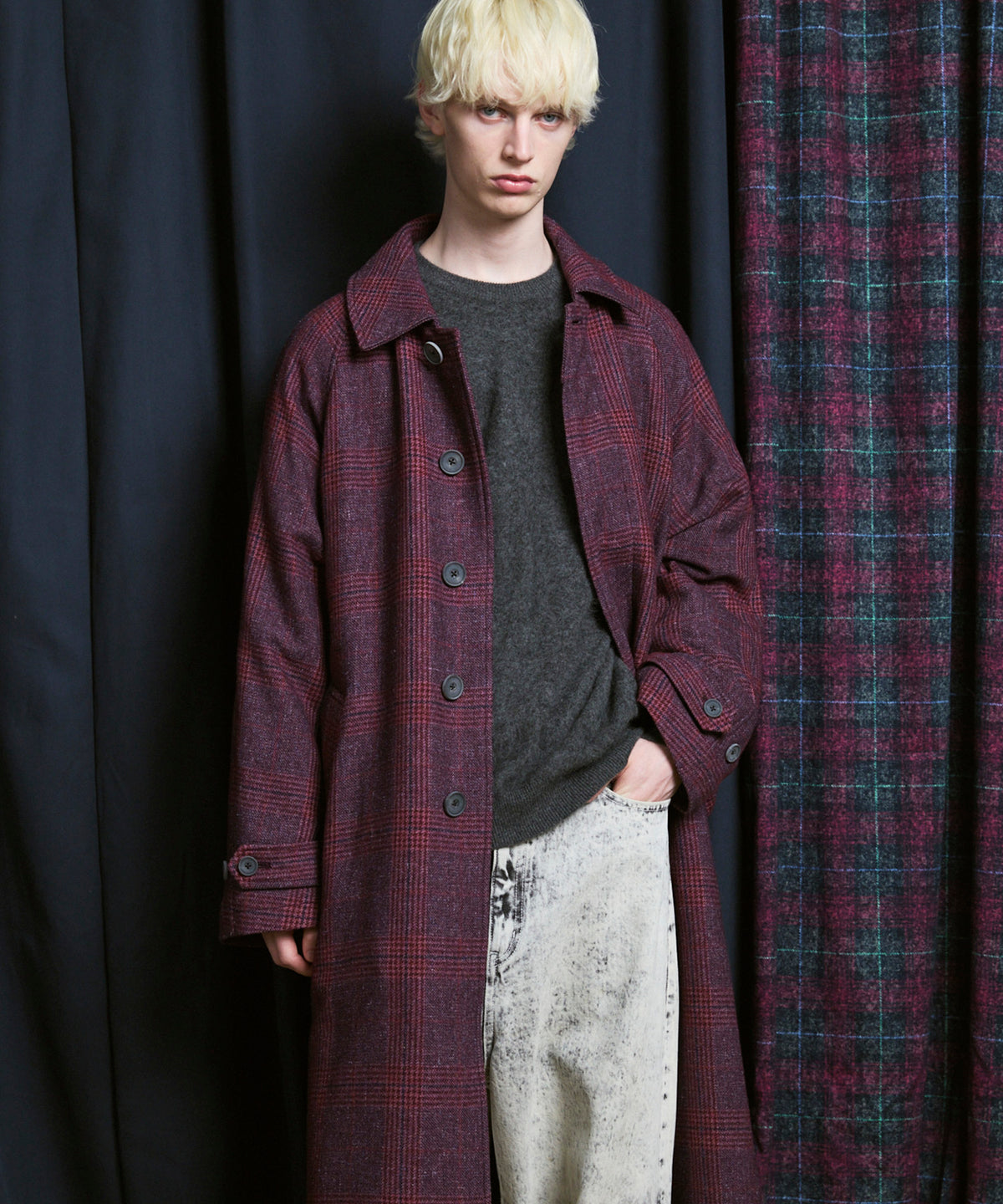【Italian Dead Stock Fabric】Prime-Over Balmachan Coat