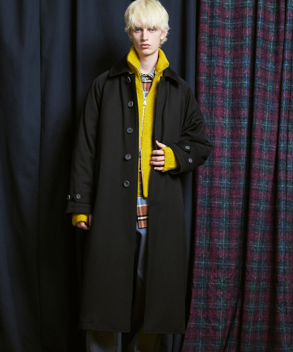 【Italian Dead Stock Fabric】Prime-Over Balmachan Coat