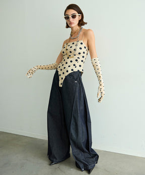 【26SPRING PRE-ORDER】Cup-in Dot Bodysuit