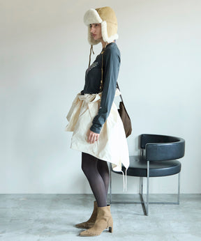 【OPEN YY】Woven WRAP PADDED SKIRT