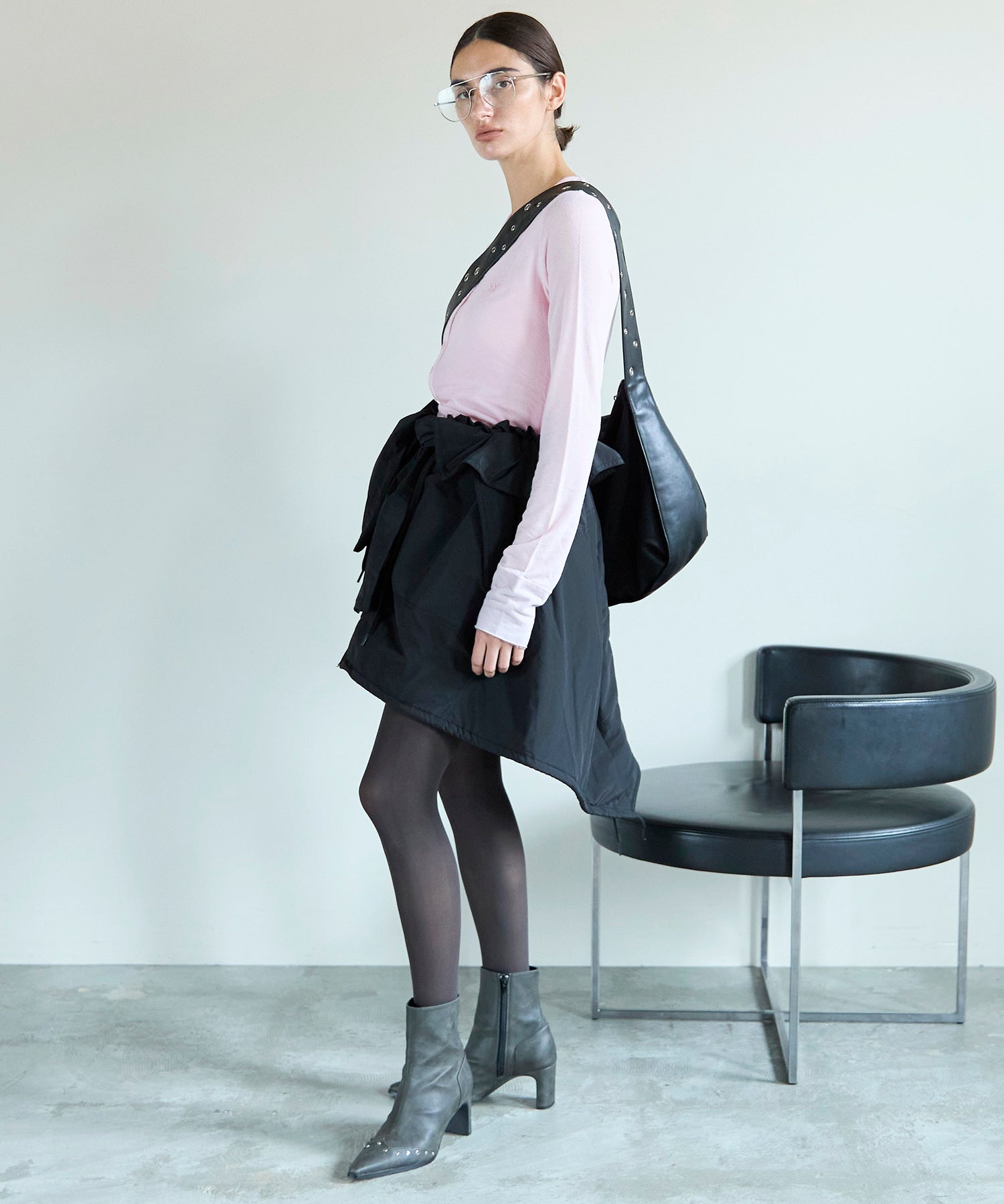 【OPEN YY】Woven WRAP PADDED SKIRT