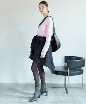 【OPEN YY】Woven WRAP PADDED SKIRT