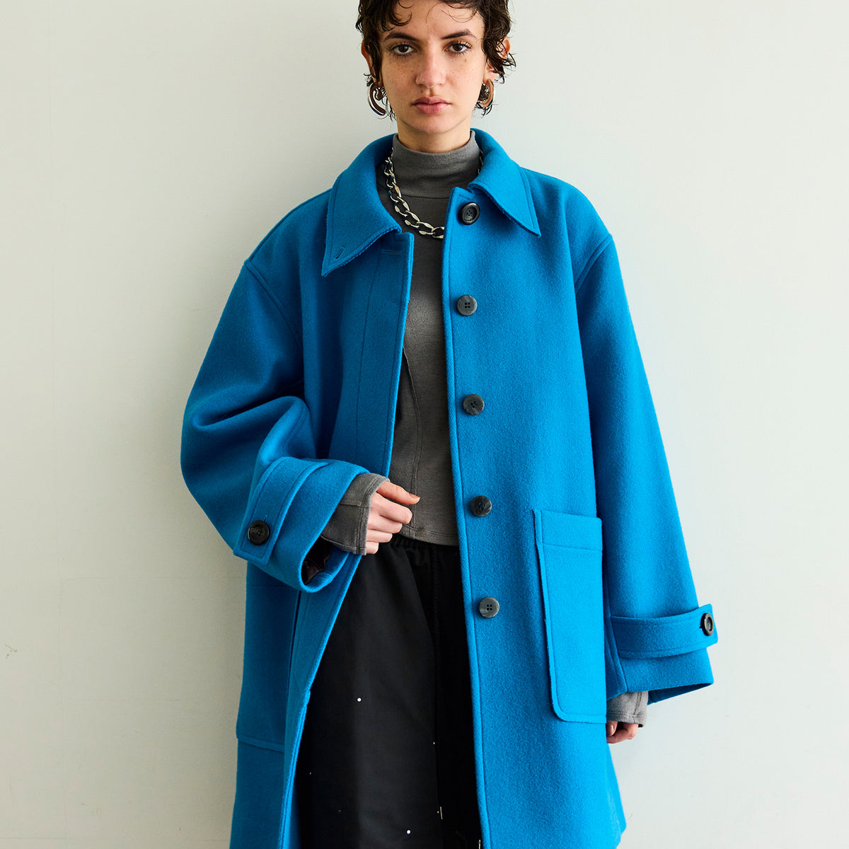 Multi Fabric Over Coat