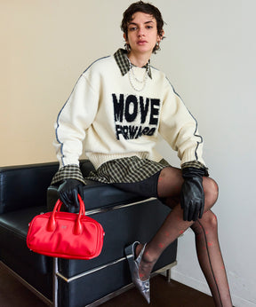 MOVE FORWARD logo knit