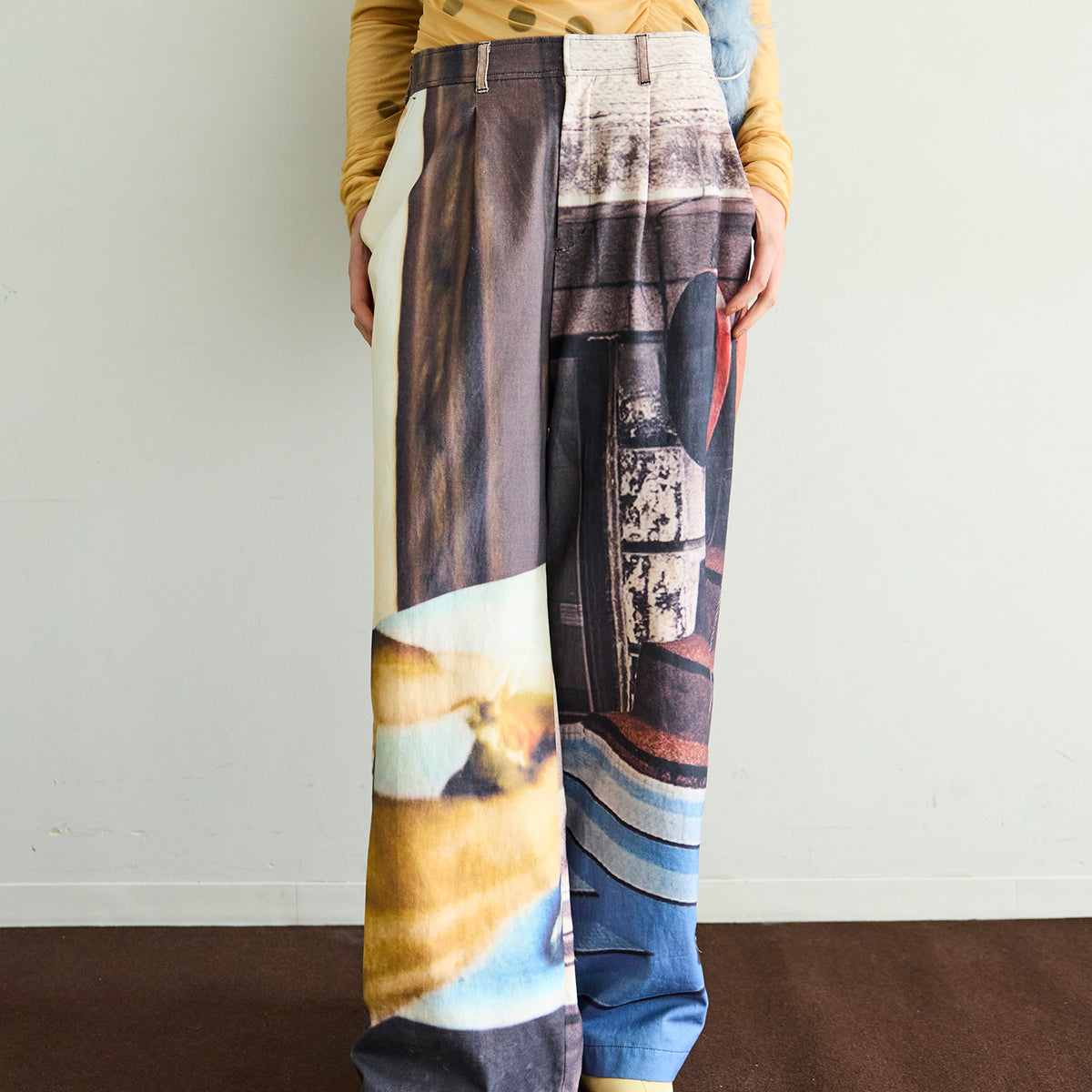 SALE】Cityscape Photo Collage Pants
