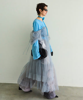 【25WINTER 2nd PRE-ORDER】2-way Tulle Volume Camisole dress