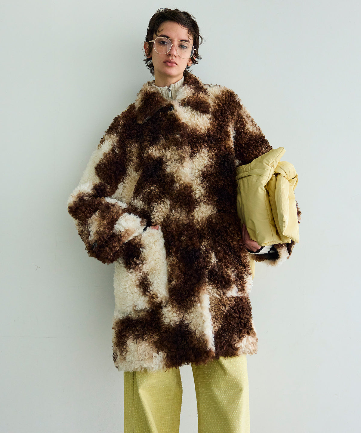 Multi Fabric Over Coat