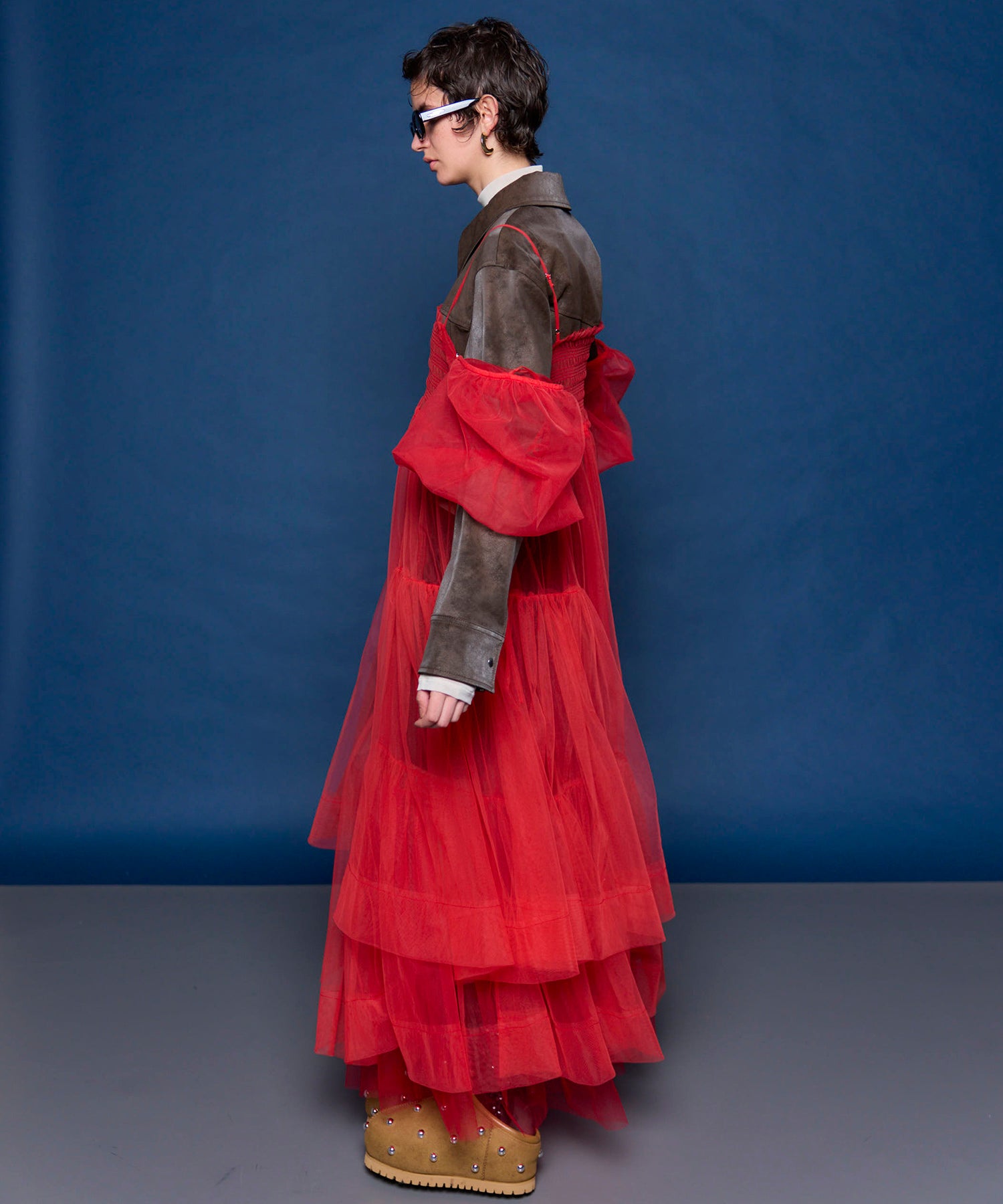 【25WINTER 2nd PRE-ORDER】2-way Tulle Volume Camisole dress