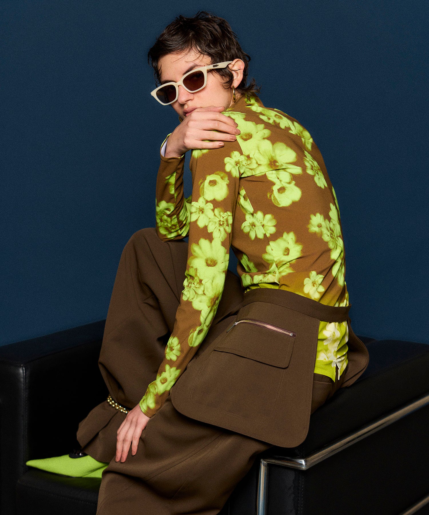 Gradient Turtle Flower Top