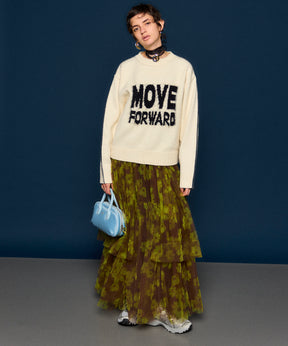 MOVE FORWARD logo knit