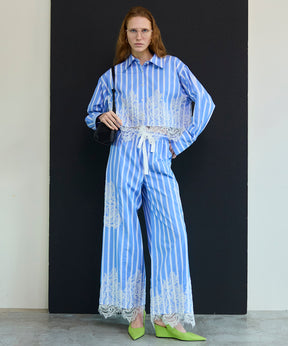 【26SPRING PRE-ORDER】Striped Lace Pants