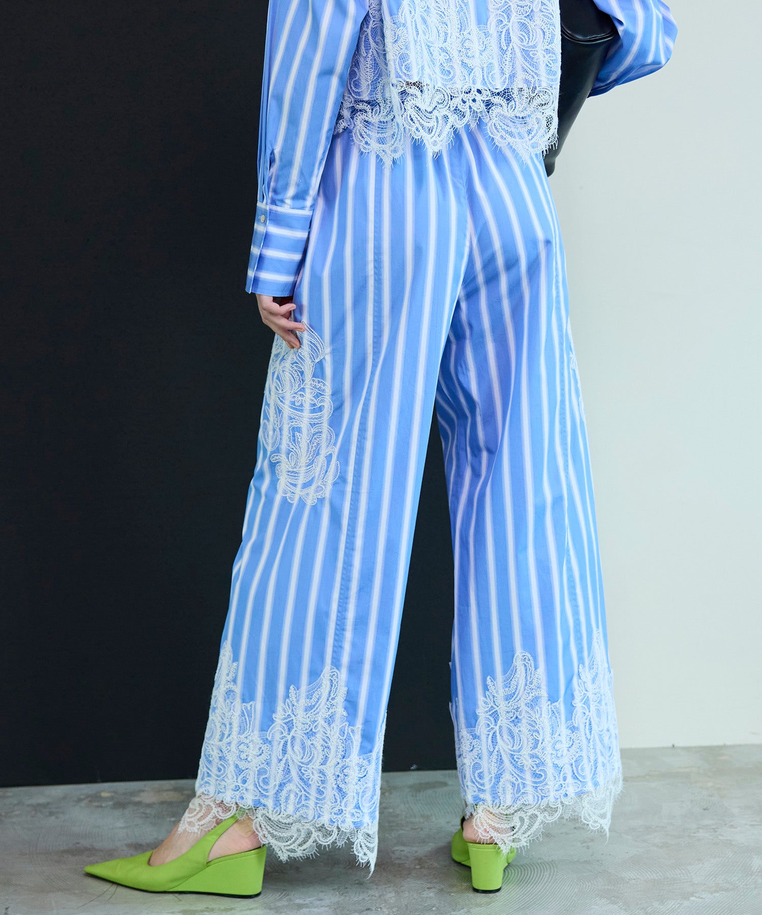 【26SPRING PRE-ORDER】Striped Lace Pants