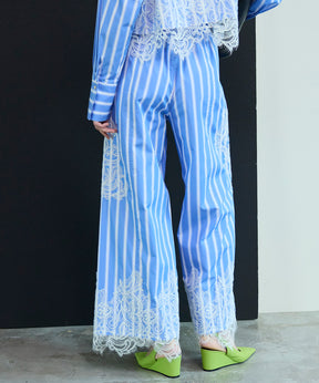 【26SPRING PRE-ORDER】Striped Lace Pants