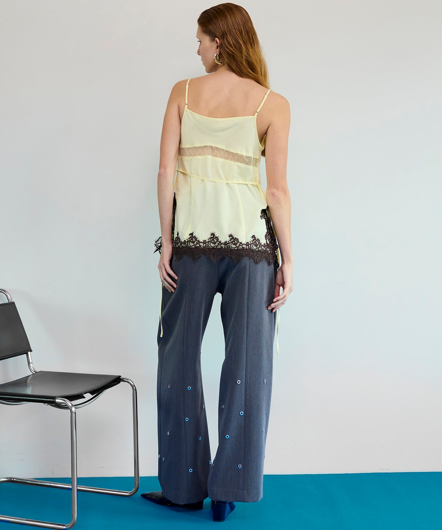 【26SPRING PRE-ORDER】Eyelet Tuck Pants