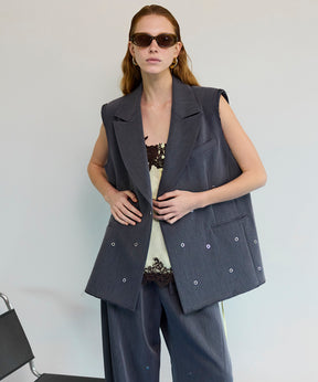 【26SPRING PRE-ORDER】Eyelet Over Gilet