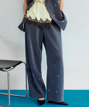 【26SPRING PRE-ORDER】Eyelet Tuck Pants