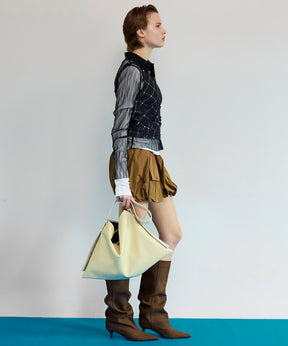 【26SPRING PRE-ORDER】Three-Piece Sheer Polo Top