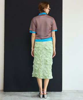 【26SPRING PRE-ORDER】Layered Sheer Knit Polo