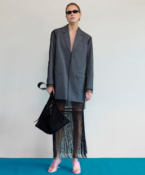 【26SPRING PRE-ORDER】Multi-Way Layered Twist Fringe Skirt